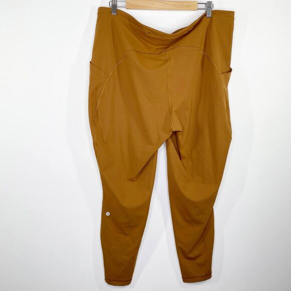 Lululemon Swift Speed High-Rise Copper Brown 28" Leggings Women's Size 20 NWT - Picture 2 of 8